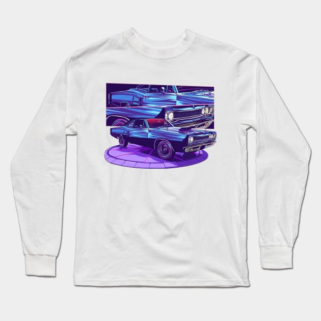 Dodge Charger 2 Frame Long Sleeve T-Shirt by Den Vector